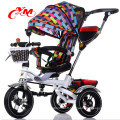 4 dans 1 tricycle infantile en métal multifonctionnel avec la poignée de poussée / tricycles en métal pour des enfants en bas âge avec le siège arrière / tricycle de bébé disponibles à la vente